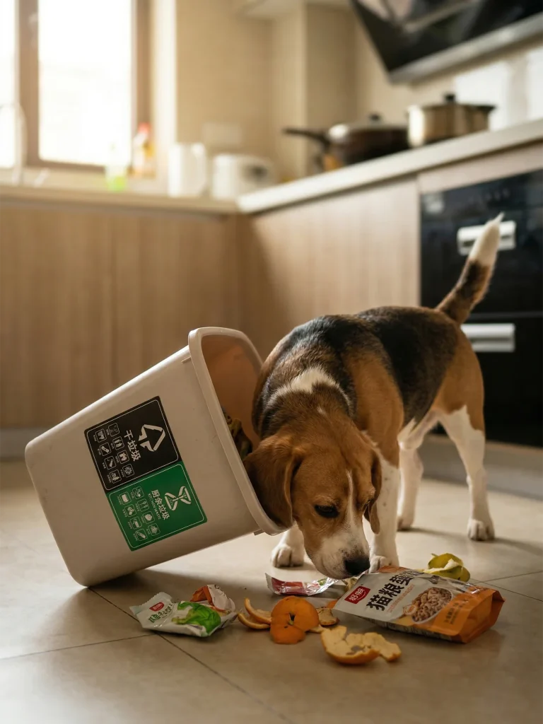 狗狗翻垃圾桶原因改善指南