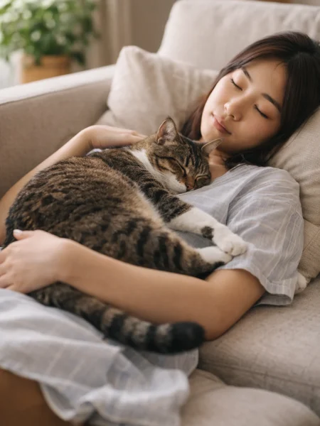 猫咪贴身睡觉原因解析指南