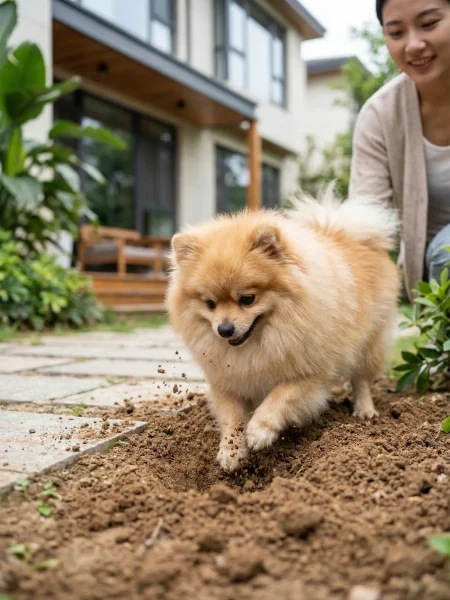 狗狗挖地板行为纠正方法指南