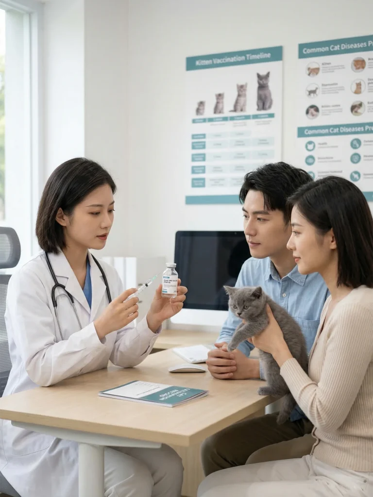 猫咪疫苗接种流程与时间表解析