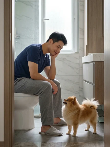 狗狗总跟进厕所怎么办