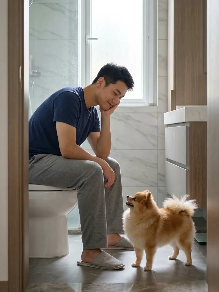 狗狗总跟进厕所怎么办