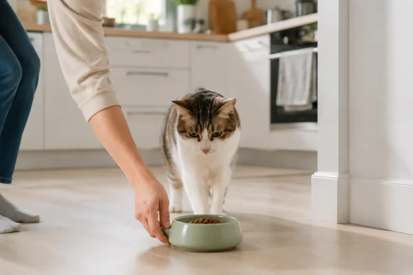 猫咪固定时间吃早餐