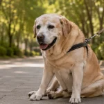 高龄犬散步坐下不走的原因与运动减量判断