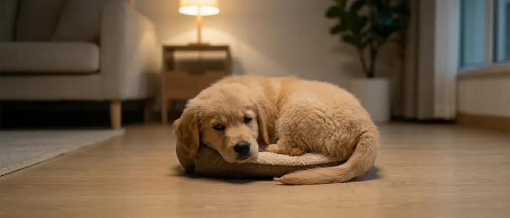 幼犬到家第一周睡眠差是正常的，但这个情况需要注意