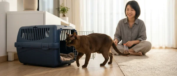 猫咪进航空箱训练的正确步骤