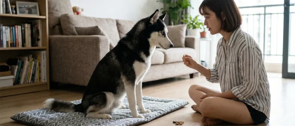 狗狗等待指令的训练步骤