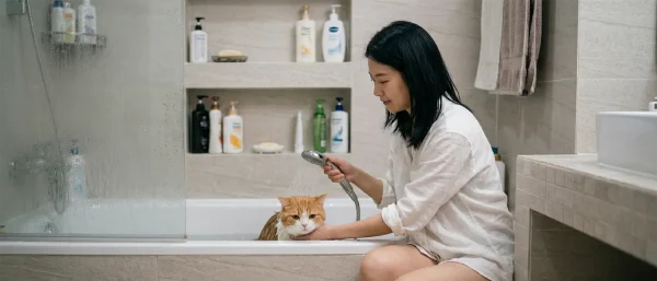 猫咪洗澡频率与洗太频繁的危害