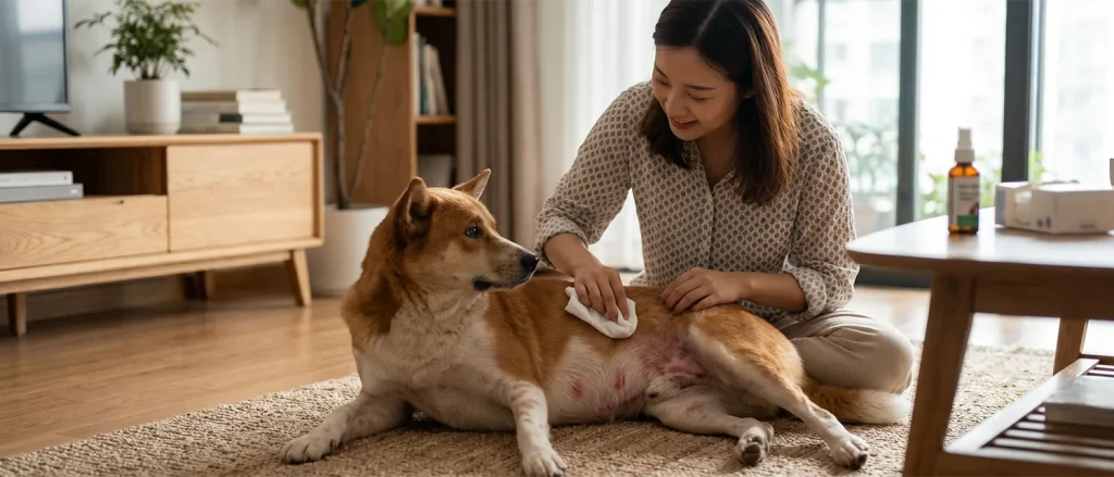 狗狗皮肤红疹的原因和在家处理原则