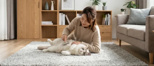 猫咪梳毛频率和方式长短毛差别大