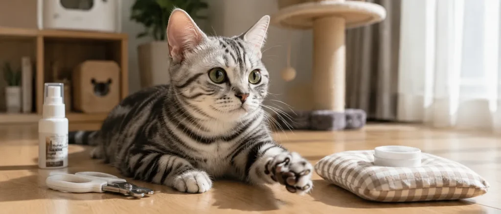 猫咪爪子的修剪频率与日常护理要点