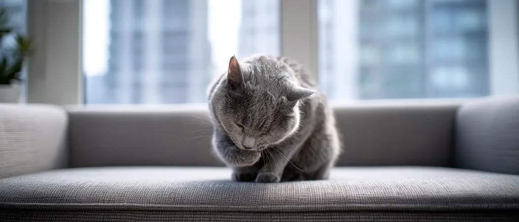 猫咪频繁舔同一个部位不是爱干净，是身体在发出信号