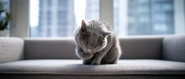 猫咪反复舔同一部位是身体信号