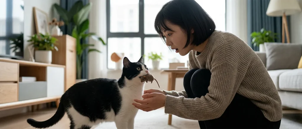 猫咪带猎物给你是在做什么