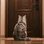猫咪守门等主人的真实原因