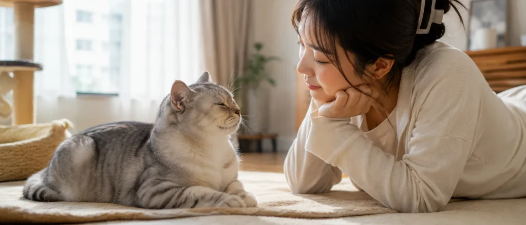 猫咪慢眨眼的含义与回应方式