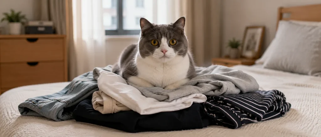 猫咪为什么总喜欢坐在你刚换的衣服上？气味在里面扮演的角色