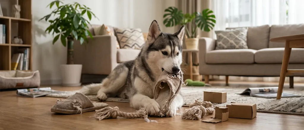 狗狗拆家的真实原因和改善方向